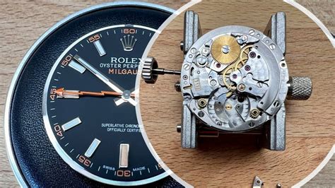 rolex uhrwerk ausbauen|Aufbereitung einer Rolex: Kratzer entfernen und polieren.